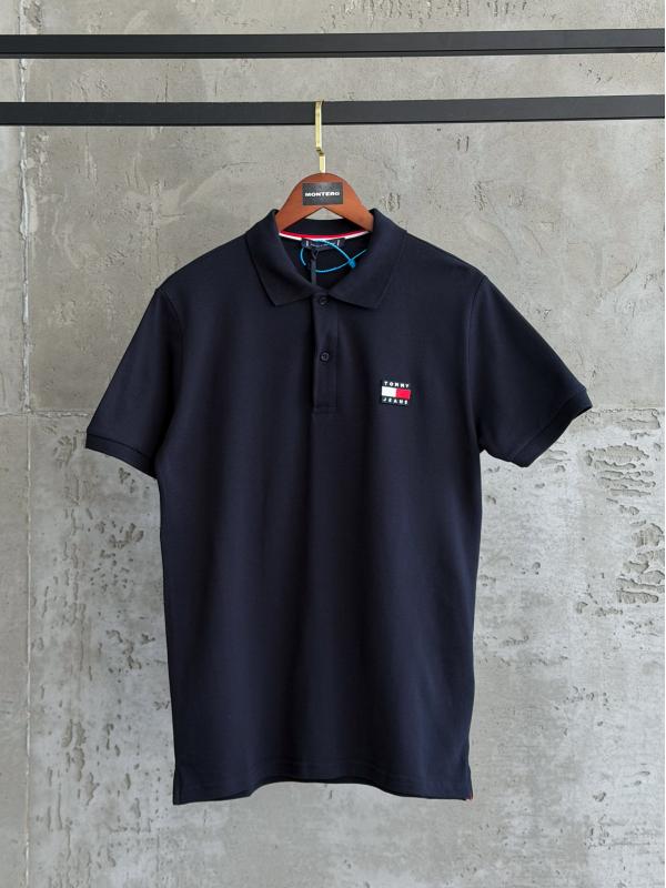 T02 Yaka lacivert tshirt