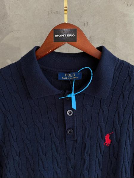 US01 Polo yaka triko lacivert tshirt