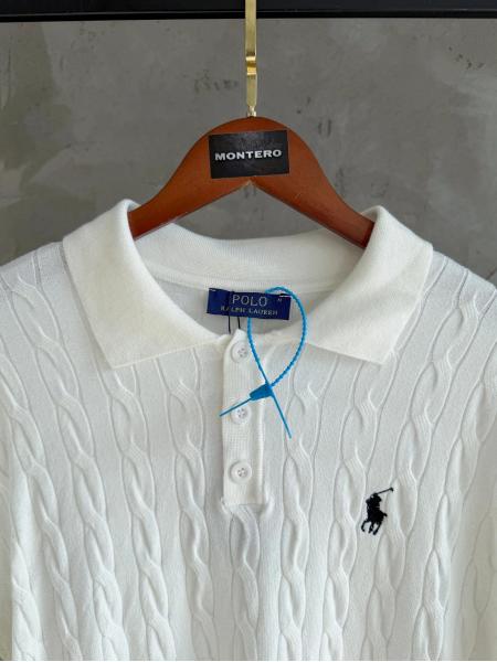 US01 Polo yaka triko beyaz tshirt