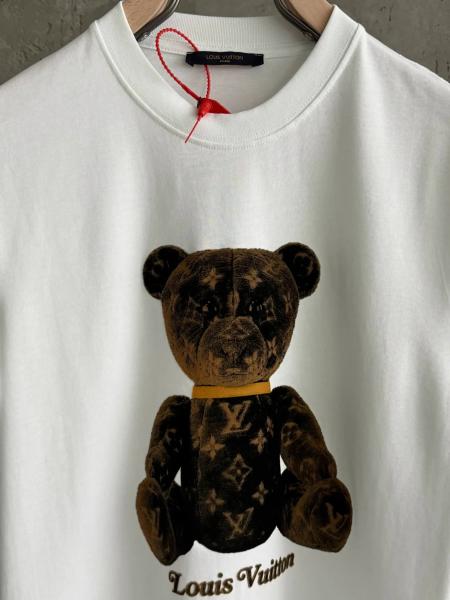 LV01 Bear beyaz tshirt