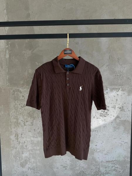 US01 Polo yaka triko acı kahve tshirt