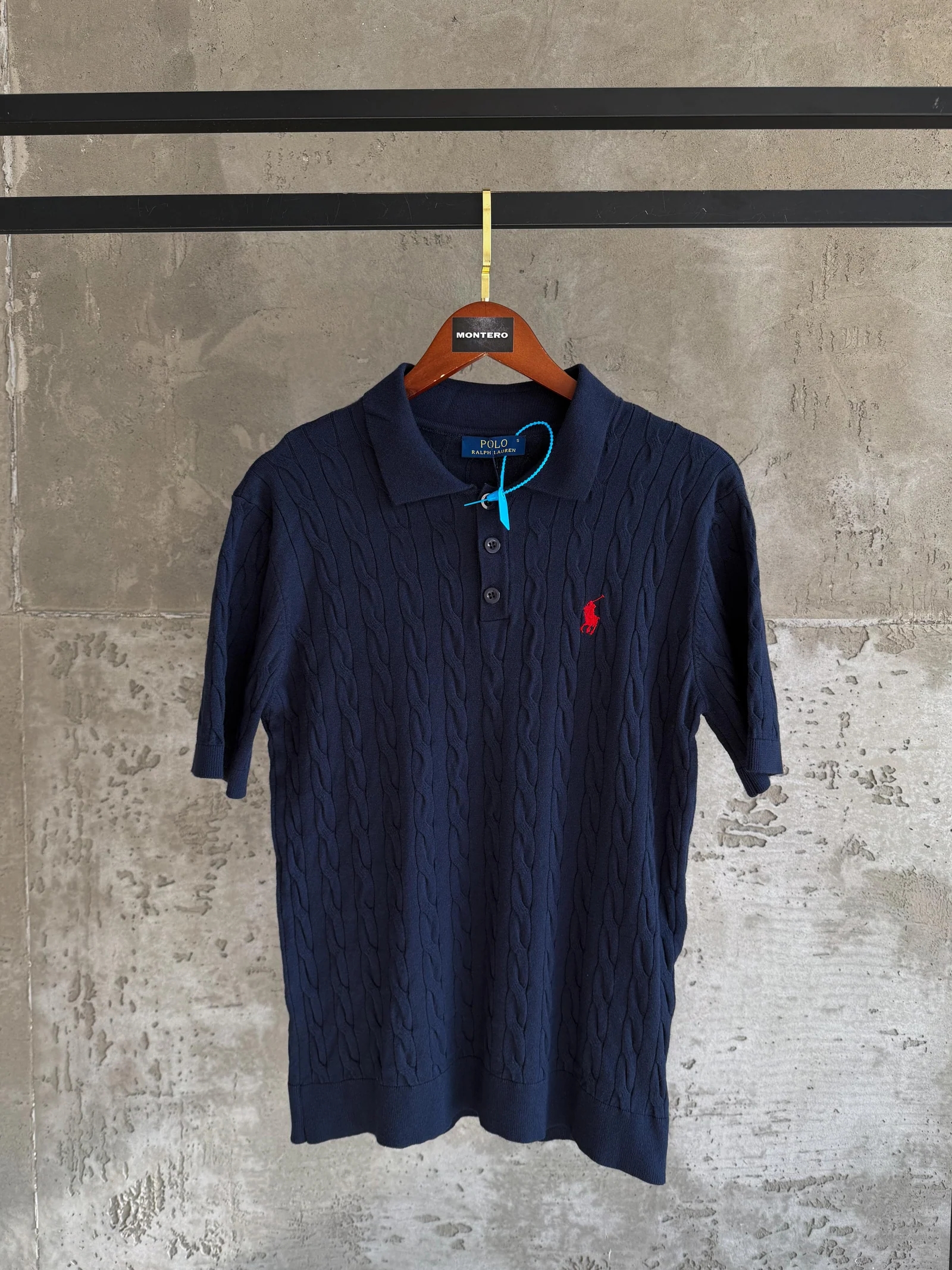 US01 Polo yaka triko lacivert tshirt