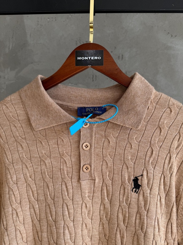 US01 Polo yaka camel tshirt